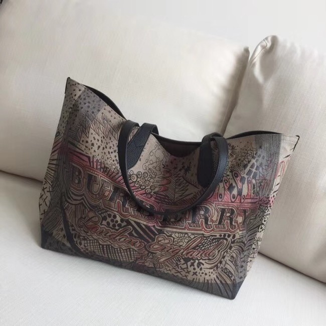 BurBerry Tote Shopping bags BU5549 grey