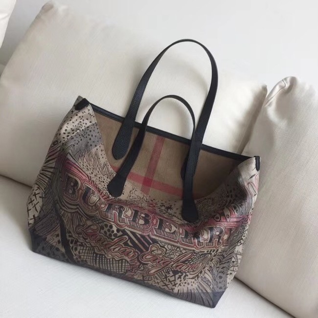 BurBerry Tote Shopping bags BU5549 grey