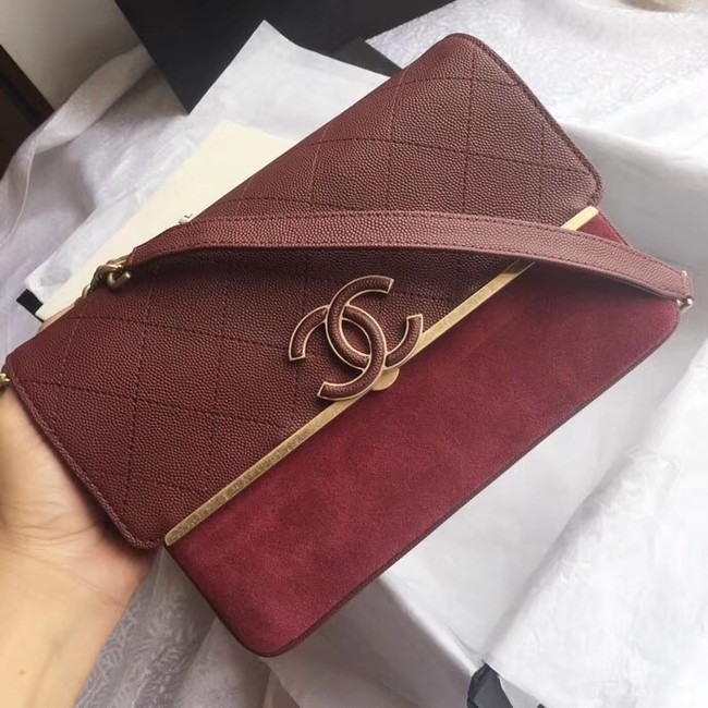 Chanel Original Flap Bag A57562 Wine