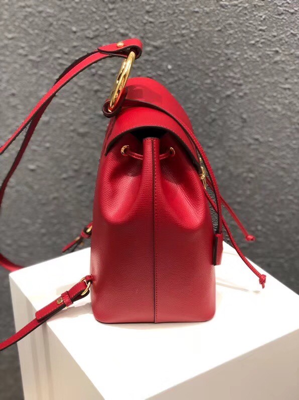 FENDI Kan I Leather knapsack 2570 red