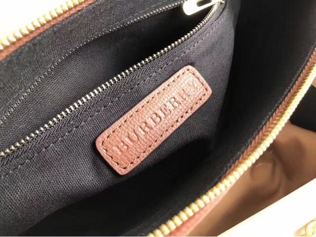 Burberry Calfskin Leather Should Bag 41711 brown