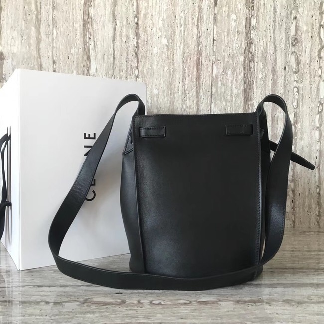 CELINE BIG BAG BUCKET IN SUPPLE GRAINED CALFSKIN 55428 black