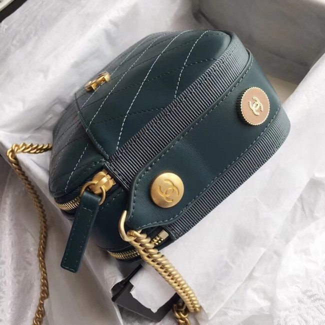 Chanel Original Camera Case A57575 Blackish green