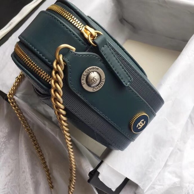 Chanel Original Camera Case A57575 Blackish green