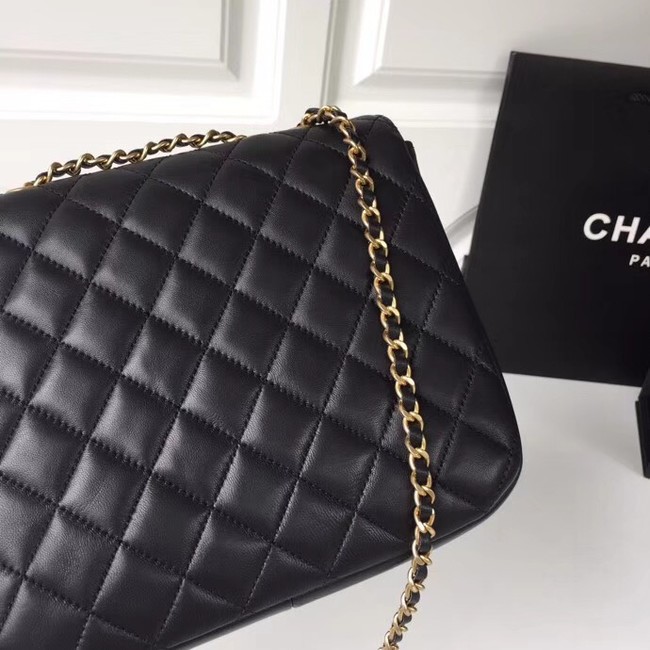 Chanel Original Flap Bag Lambskin & Gold-Tone Metal A57277 black