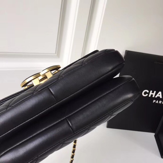 Chanel Original Flap Bag Lambskin & Gold-Tone Metal A57277 black