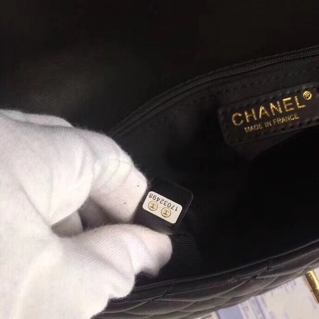 CHANEL Original Clutch Lambskin A57650 black