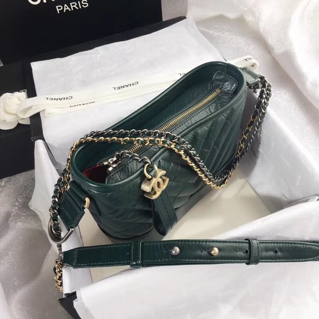 CHANEL GABRIELLE Original Small Hobo Bag A91810 green