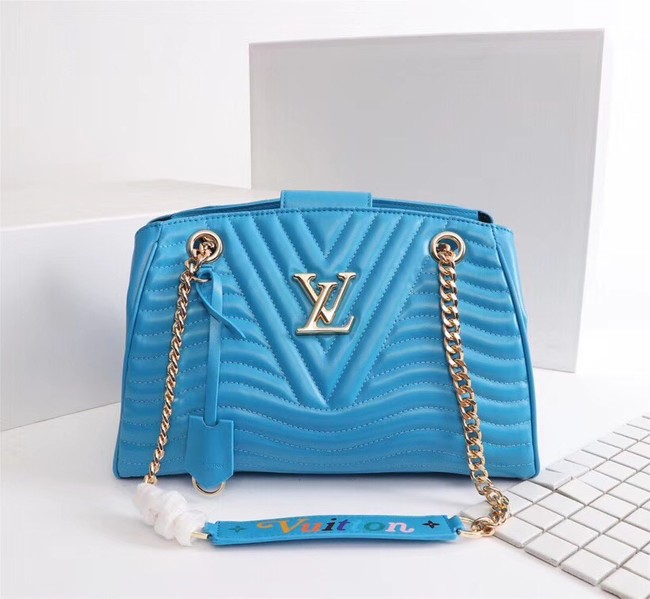 LOUIS VUITTON Leather M51497 Light blue