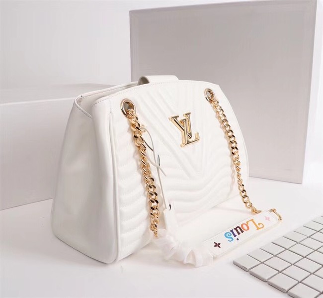 LOUIS VUITTON Leather M51497 white