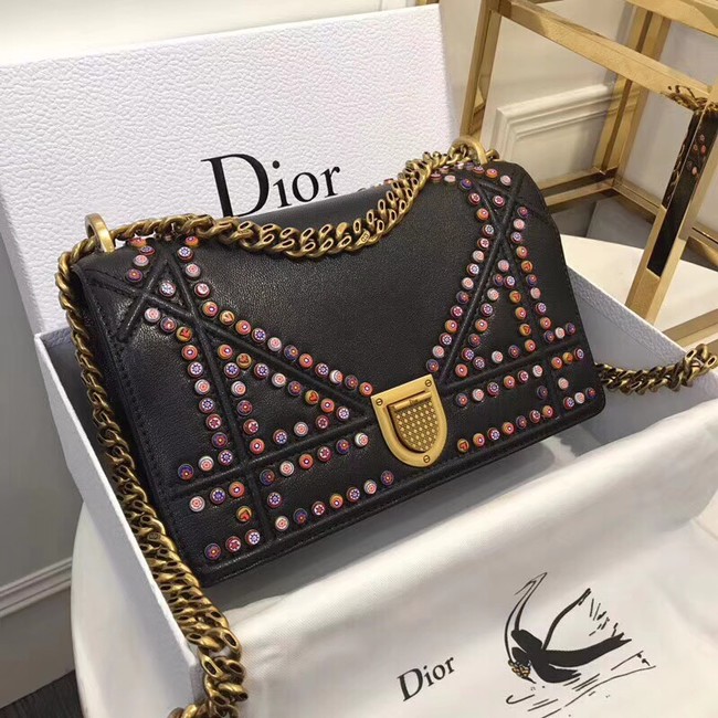 Dior SMALL DIORAMA BAG CALFSKIN M0422 black