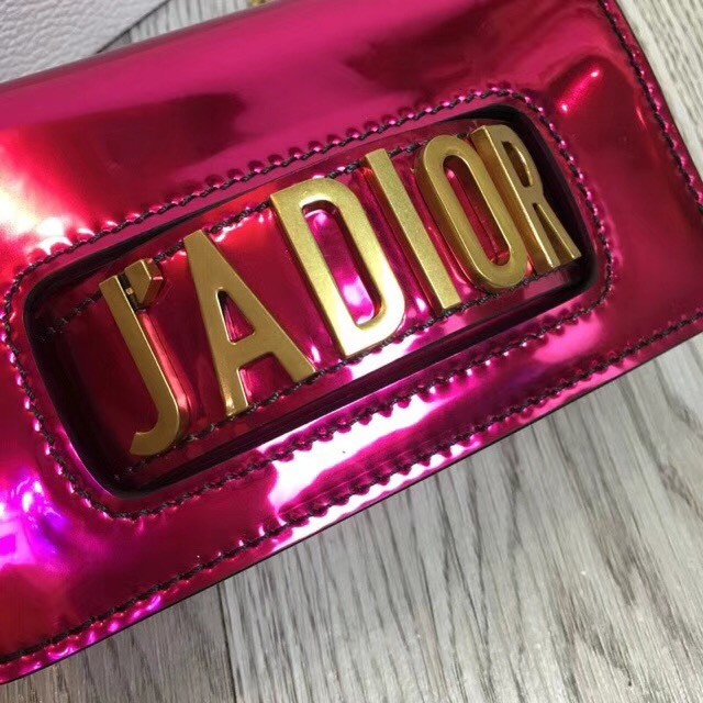 MINI Jadior flap bag metallic mirror calfskin M9002 rose