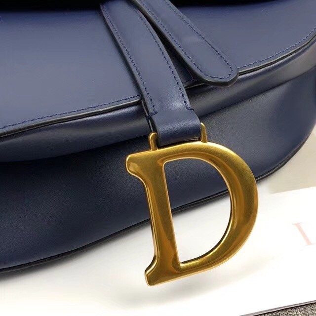 Dior MINI SADDLE BAG CALFSKIN M0447 dark blue