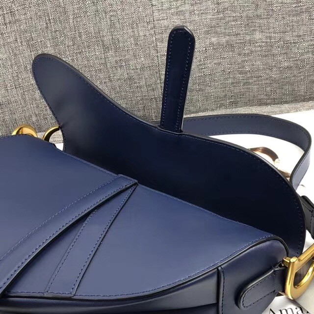 Dior MINI SADDLE BAG CALFSKIN M0447 dark blue