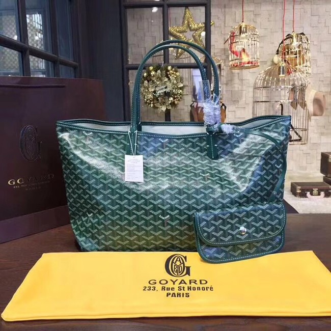 Goyard Y Doodling Calfskin Leather Tote Bag 36987 green