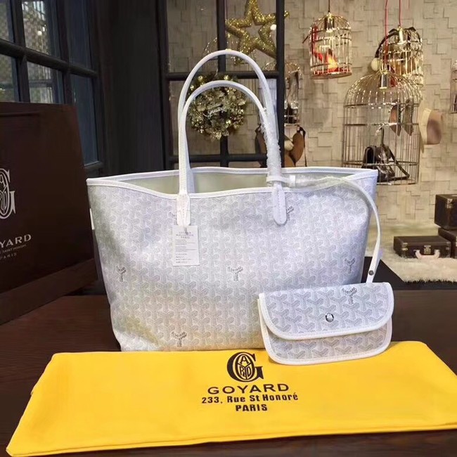 Goyard Y Doodling Calfskin Leather Tote Bag 36987 light gray