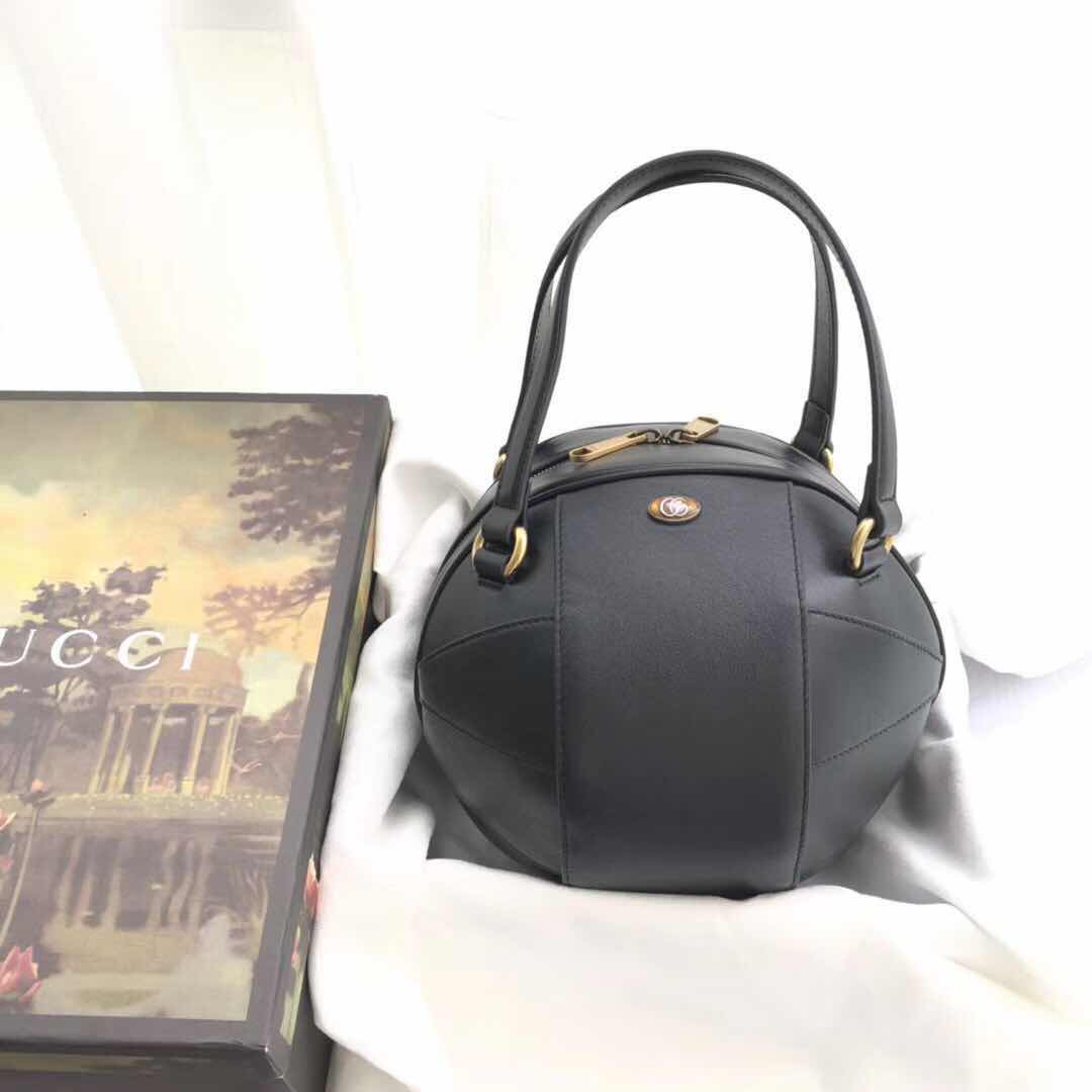 Gucci Basketball shaped tote bag 536110 black