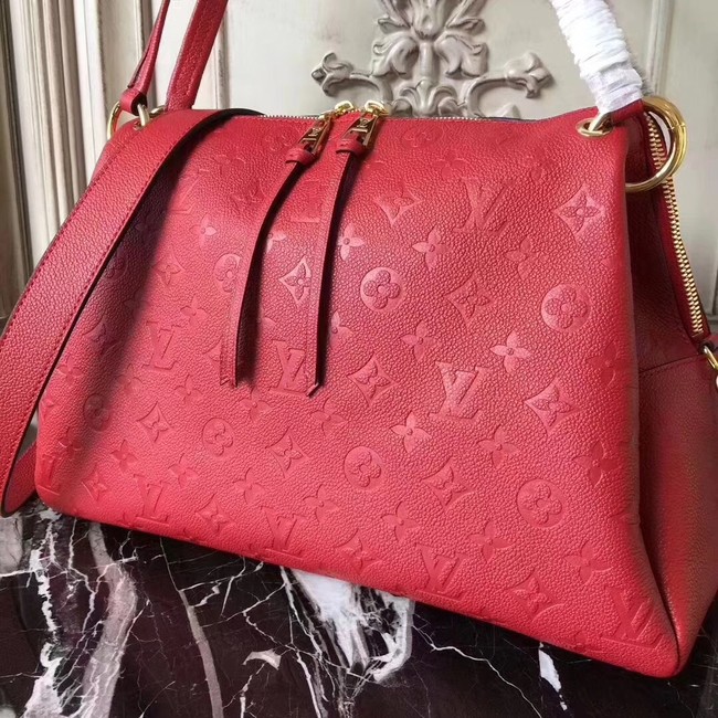 Louis vuitton original mongram empreinte PONTHIEU PM M43721 red