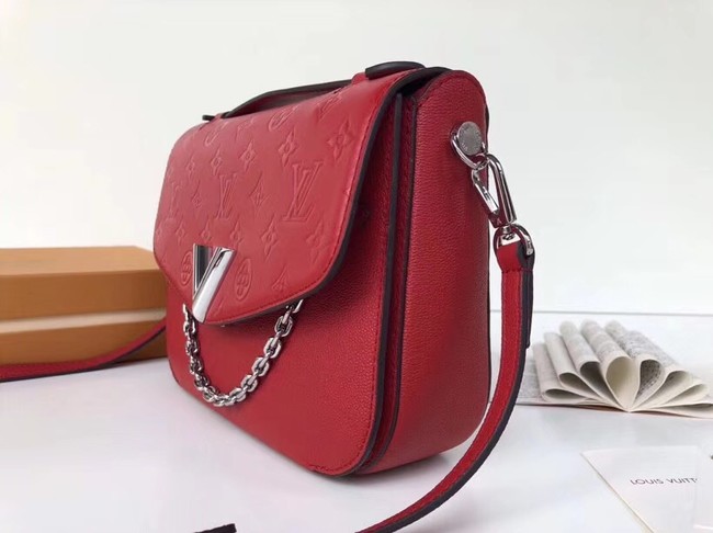 Louis Vuitton Should V Bag Saddle M53382 red