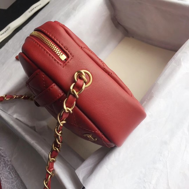 Chanel Original Camera Case Calfskin & Gold-Tone Metal A57659 red