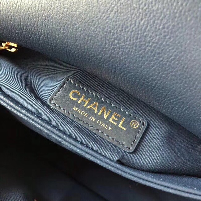 Chanel Flap Bag with Top Handle Original A57147 blue