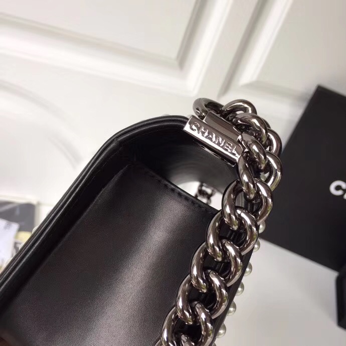 Chanel LE BOY Shoulder Bag Original A67085 black