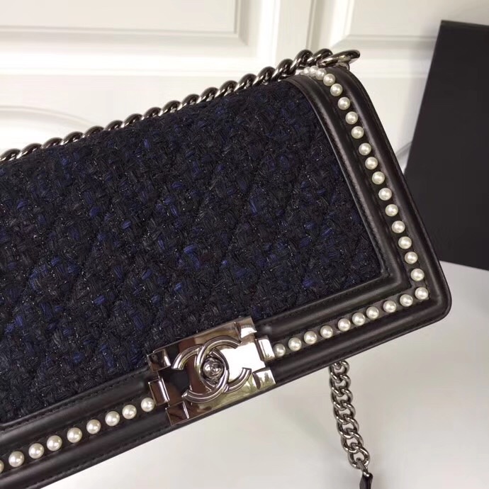 Chanel LE BOY Shoulder Bag Original A67086 black