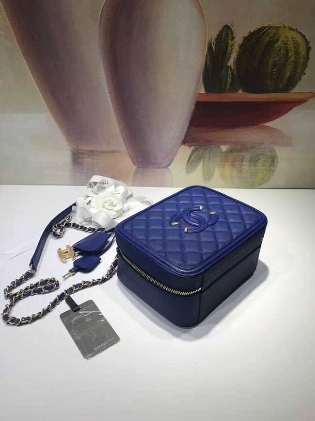 Chanel Vanity Case Original A93343 blue