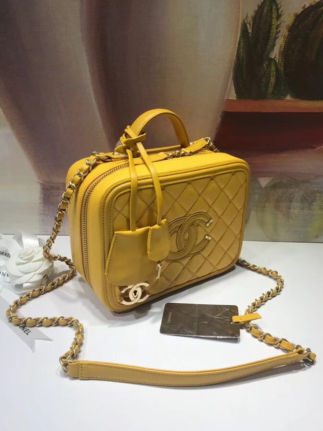 Chanel Vanity Case Original A93343 yellow