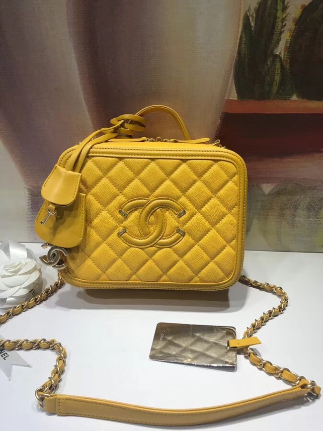 Chanel Vanity Case Original A93343 yellow