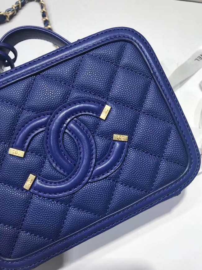 Chanel mini Vanity Case Original A93342 blue