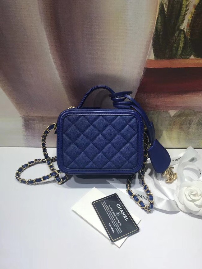 Chanel mini Vanity Case Original A93342 blue