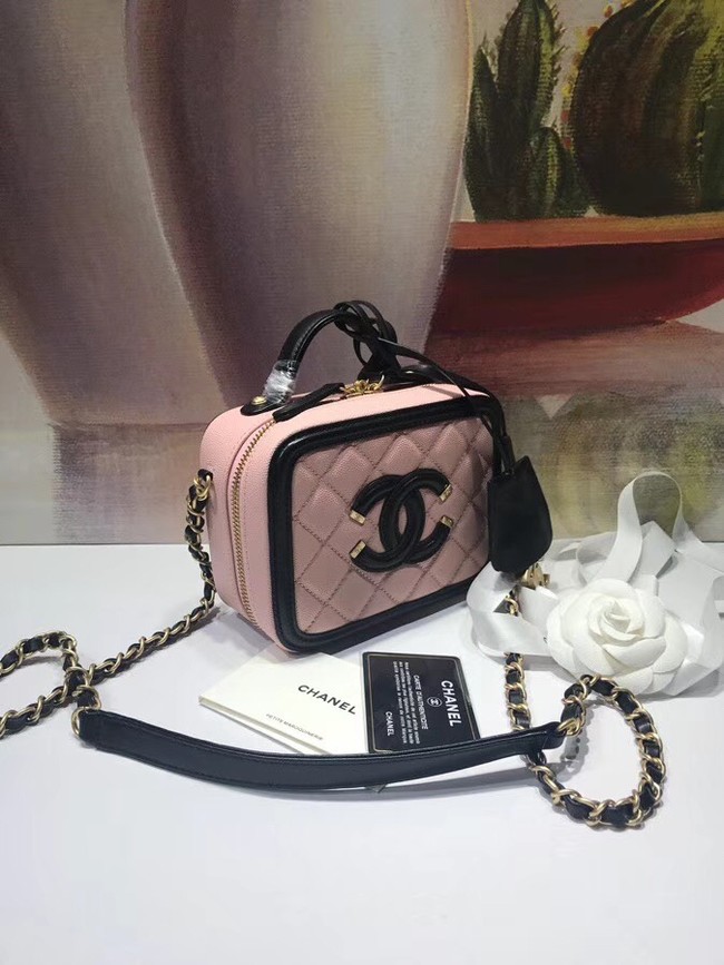 Chanel mini Vanity Case Original A93342 pink