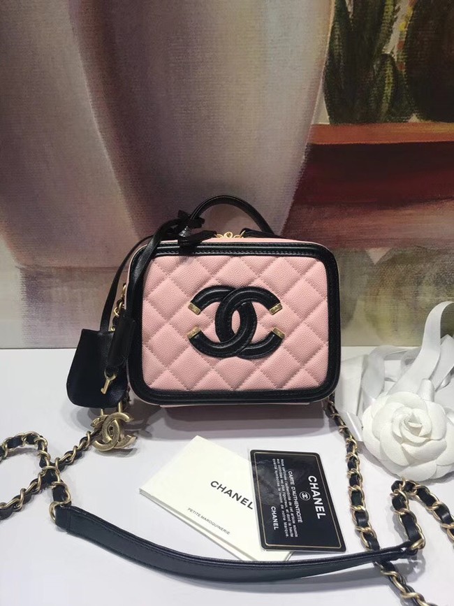 Chanel mini Vanity Case Original A93342 pink