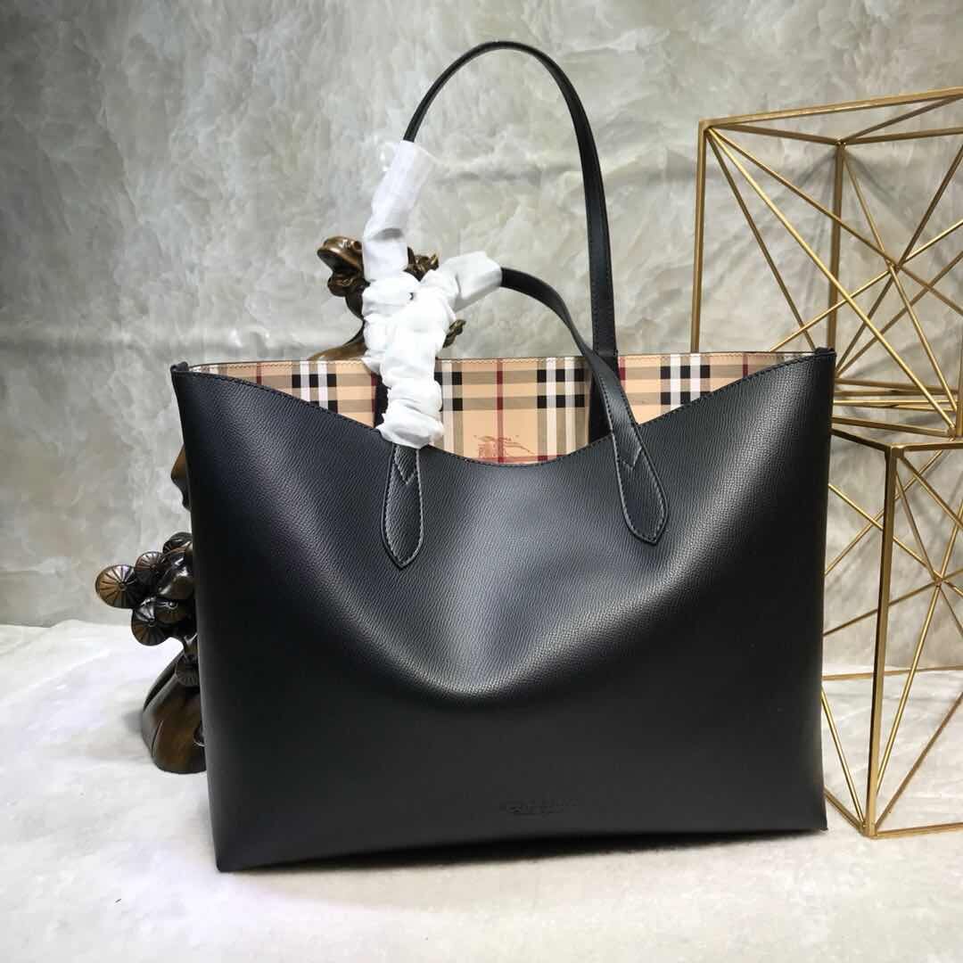 BurBerry Tote Shopping bags BU55778 black