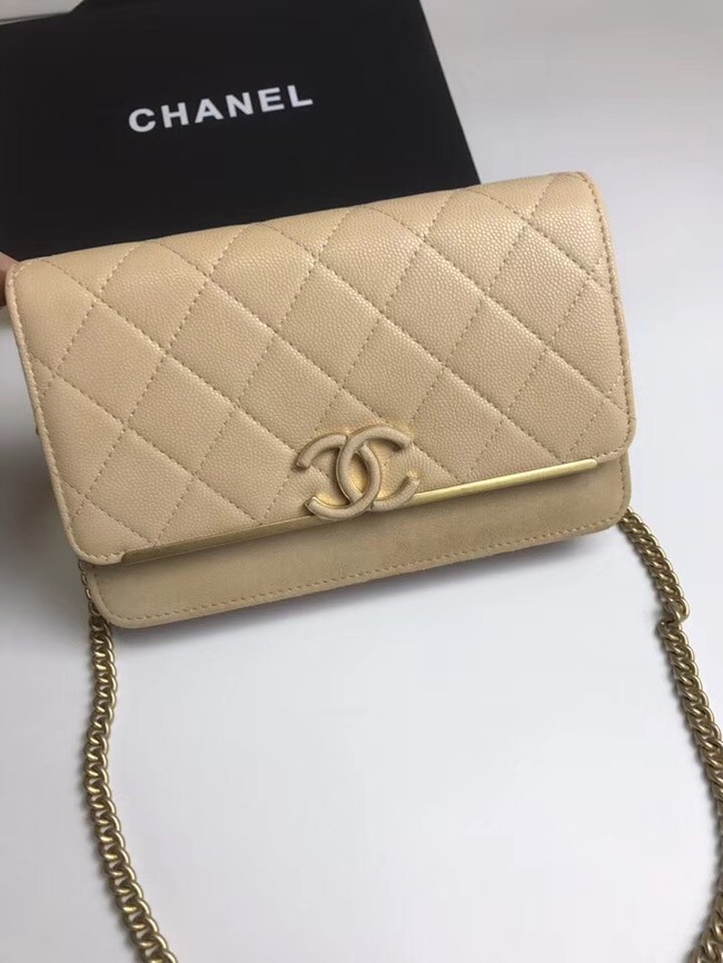 Chanel Wallet on Chain Original A70641 apricot