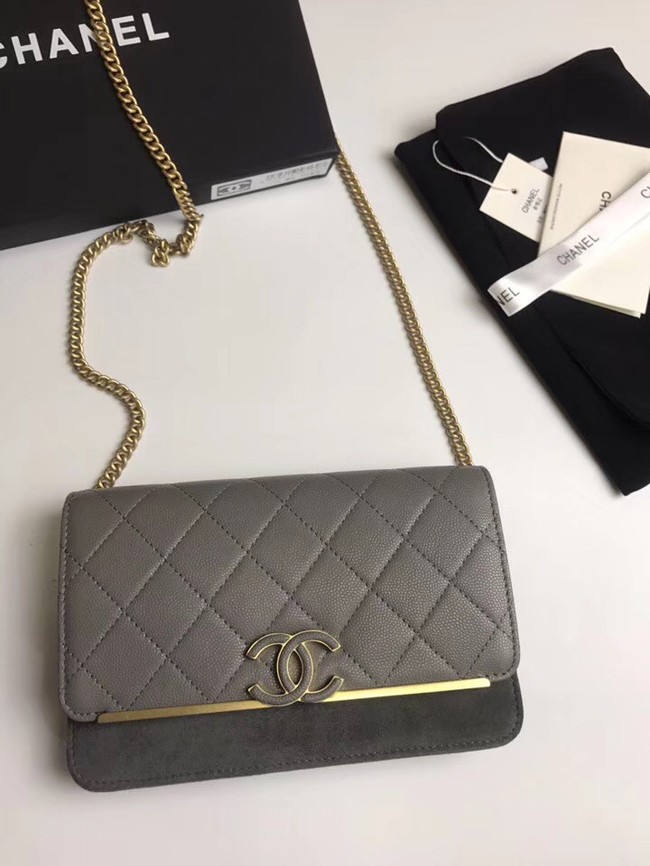 Chanel Wallet on Chain Original A70641 grey