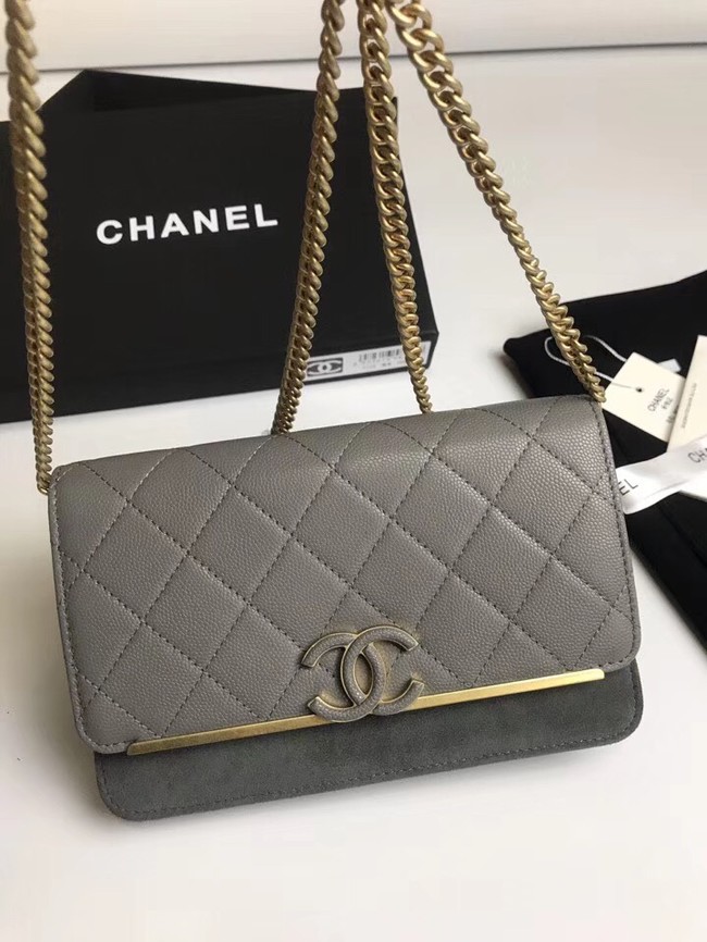 Chanel Wallet on Chain Original A70641 grey