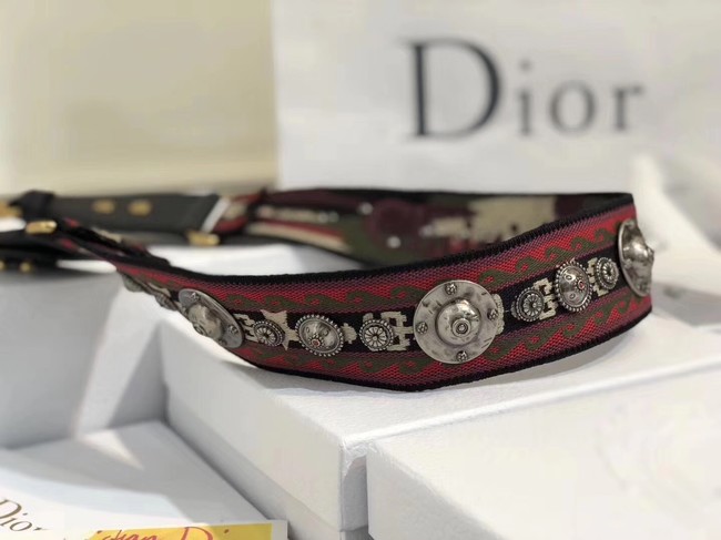 Dior RED CANVAS STRAP 2660