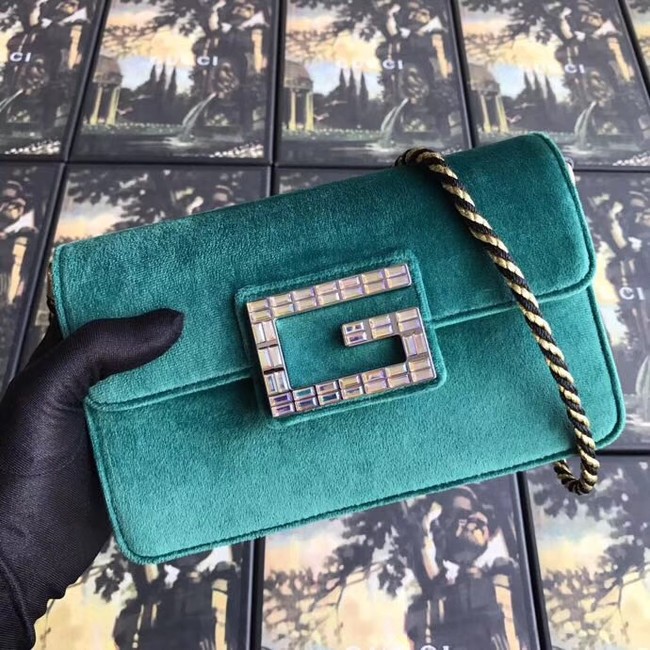 Gucci Shoulder bag with Square G 544242 green