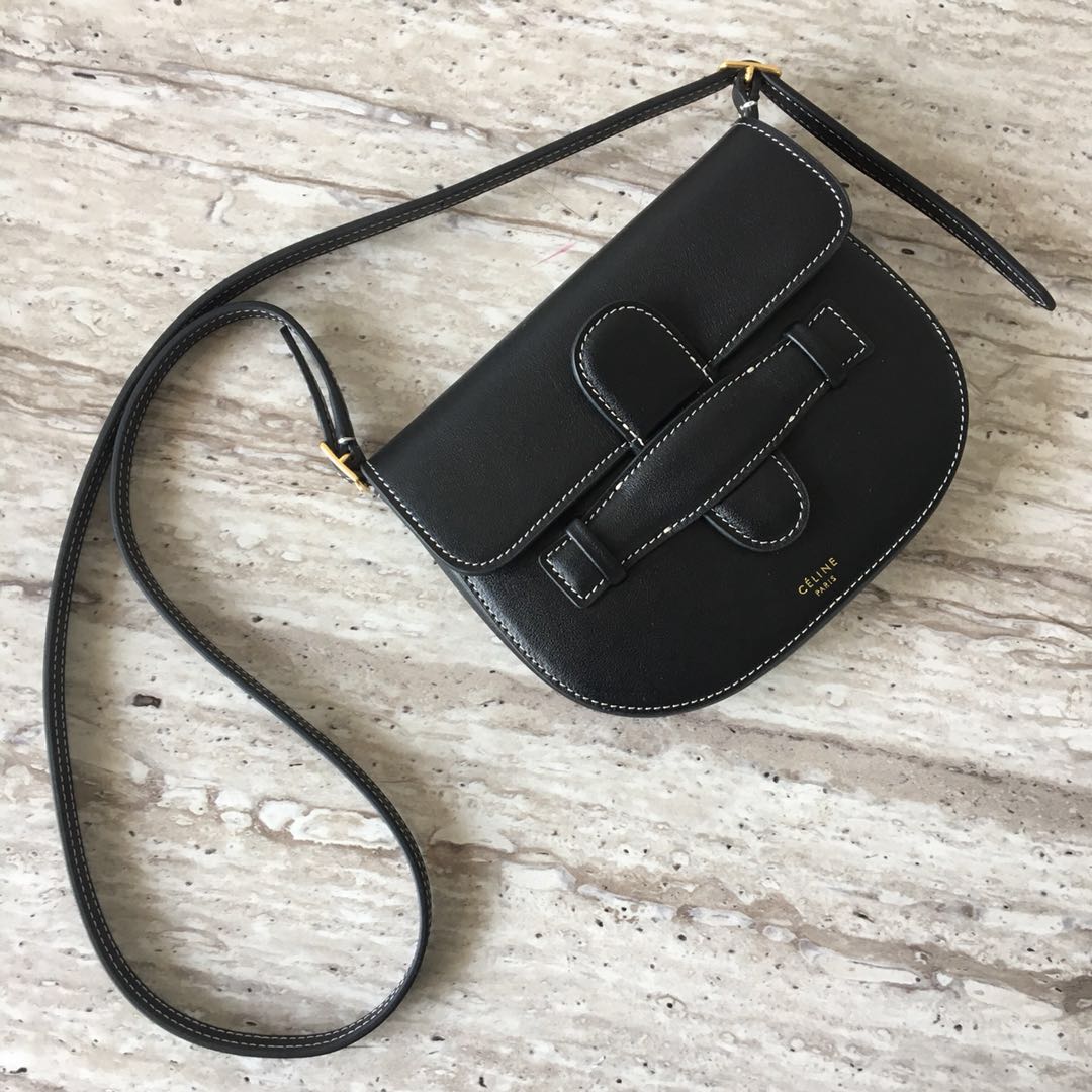 Celine Original Leather mini Shoulder Bag 3694 black