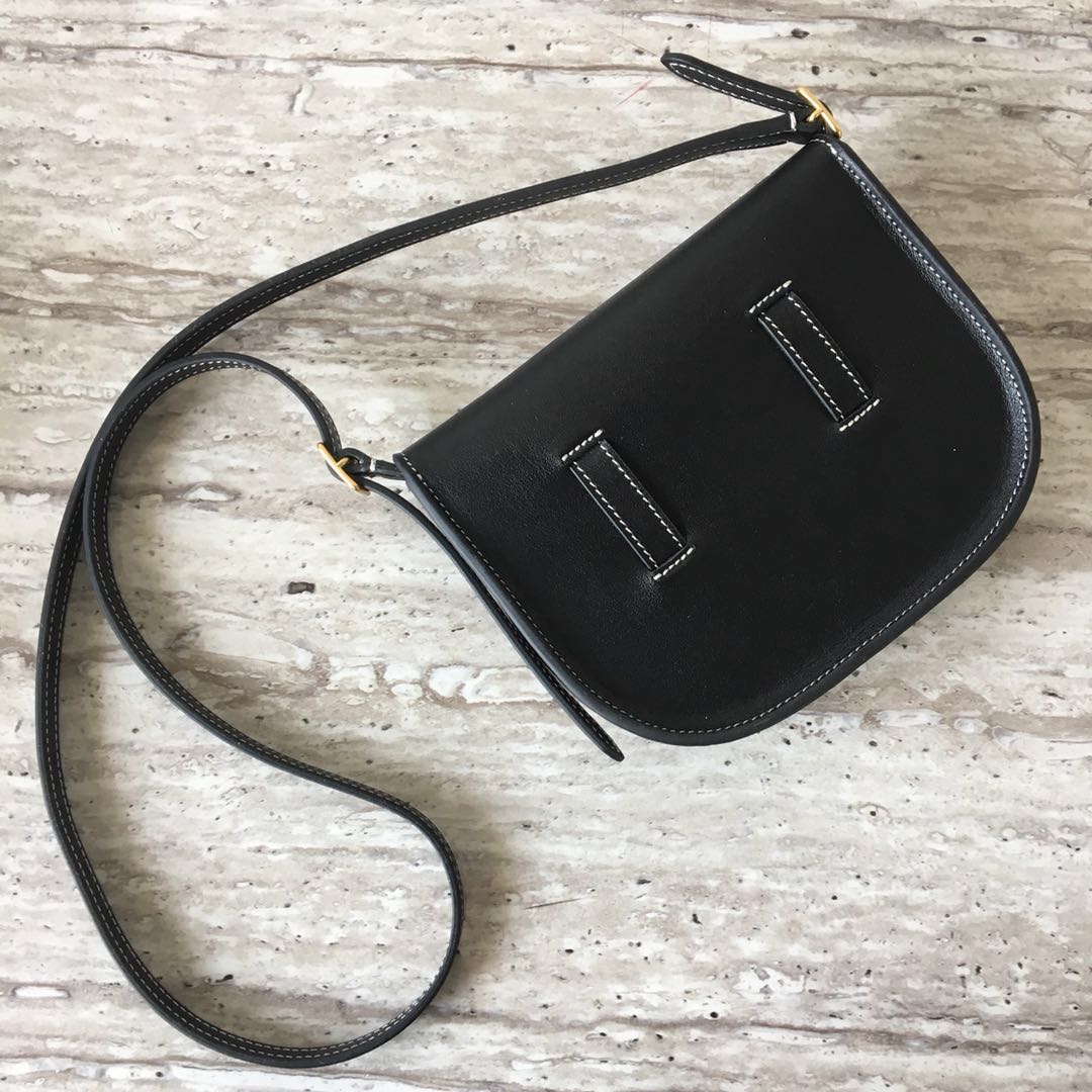 Celine Original Leather mini Shoulder Bag 3694 black