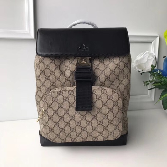 GUCCI GG Canvas Backpack 406398 black