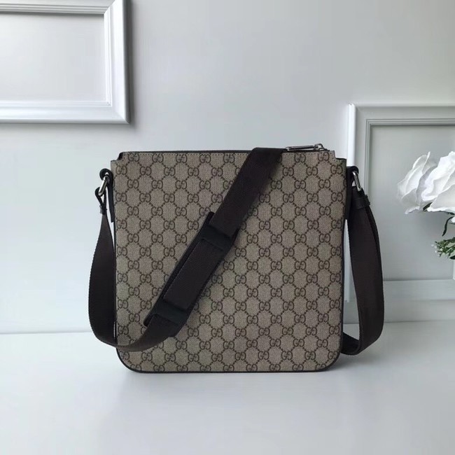 Gucci Courrier soft GG Supreme messenger 406408 brown