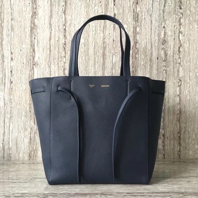 CELINE SMALL CABAS PHANTOM IN SOFT GRAINED CALFSKIN 17602 dark blue