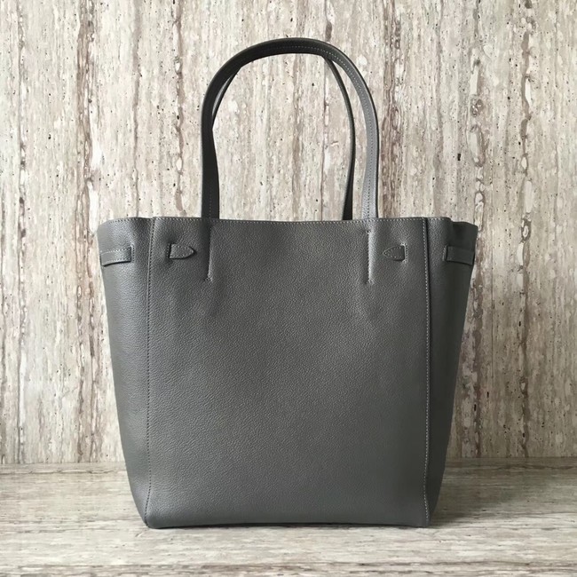 CELINE SMALL CABAS PHANTOM IN SOFT GRAINED CALFSKIN 17602 dark grey