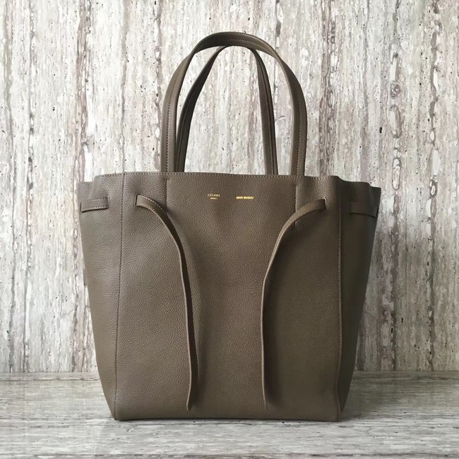 CELINE SMALL CABAS PHANTOM IN SOFT GRAINED CALFSKIN 17602 grey