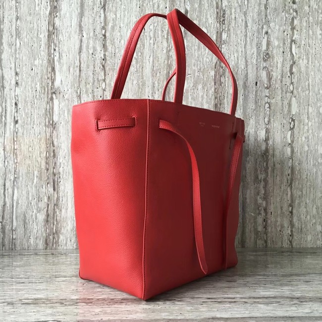 CELINE SMALL CABAS PHANTOM IN SOFT GRAINED CALFSKIN 17602 red