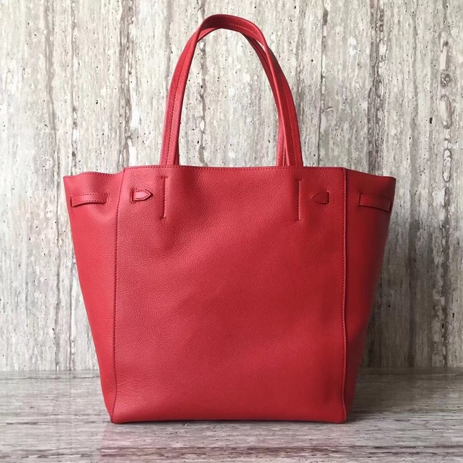 CELINE SMALL CABAS PHANTOM IN SOFT GRAINED CALFSKIN 17602 red