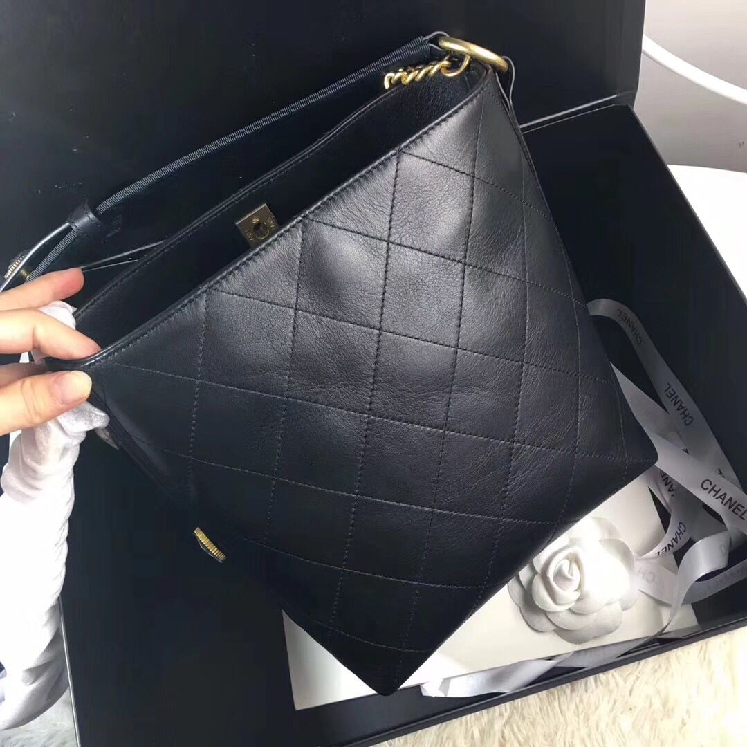 Chanel Retro Bucket Original Calfskin Bag CC62358 Black